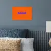 See the good - Paars - Oranje - Smiley poster papier klein -sfeer2