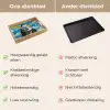 Vrouw - Bril - Regenboog - Wolken Dienblad Rechthoek middel -USP_VergelijkingNL