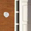 Beige marmer - Klassiek Naambord Organisch middel -sfeer3