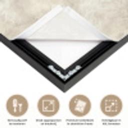 Beige - Reliëfstructuur - Natuursteen Textielframe zwart klein 947 -USP_feed_closeupNL