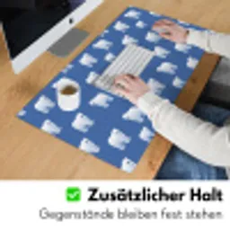 IJsbeer - Patroon - Blauw Muismat XXL klein 681 -ysfeer3_duits