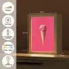 Schepijs - Roze - Hoorntje Light Box met kabel (Tafellamp) klein -USP_NL