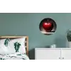 Apple - Hart - Rood Wandcirkel aluminium klein -slaapkamer