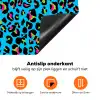 Panter - Blauw - Neon Inductie beschermer vinyl 3mm klein 276 -zzzzzzz-td-onderkant