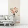 Bloemen - Quote - Beige - Lint fotobehang vinyl groot -woonkamer
