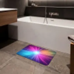 Abstract - Light - Burst - Modern - Colorful Badmat klein -sfeer3