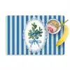 Illustratie - Bessen - Blauw - Strepen Placemat vinyl groot -zzzproduct_Kitchenyeah-website