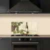 Wijn - Druiven - Kaas - Bladeren keuken achterwand spatscherm klein -sfeer1