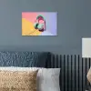 Koptelefoon - Mintgroen - Draad poster papier klein -sfeer2