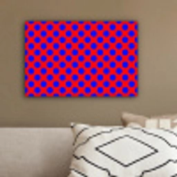 Dots - Klassiek - Rood canvas 2cm klein 34 -sfeer3