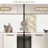 Lichtbeige - Onyx - Subtiel keuken achterwand 2 middel 865 -voor-na2_ES
