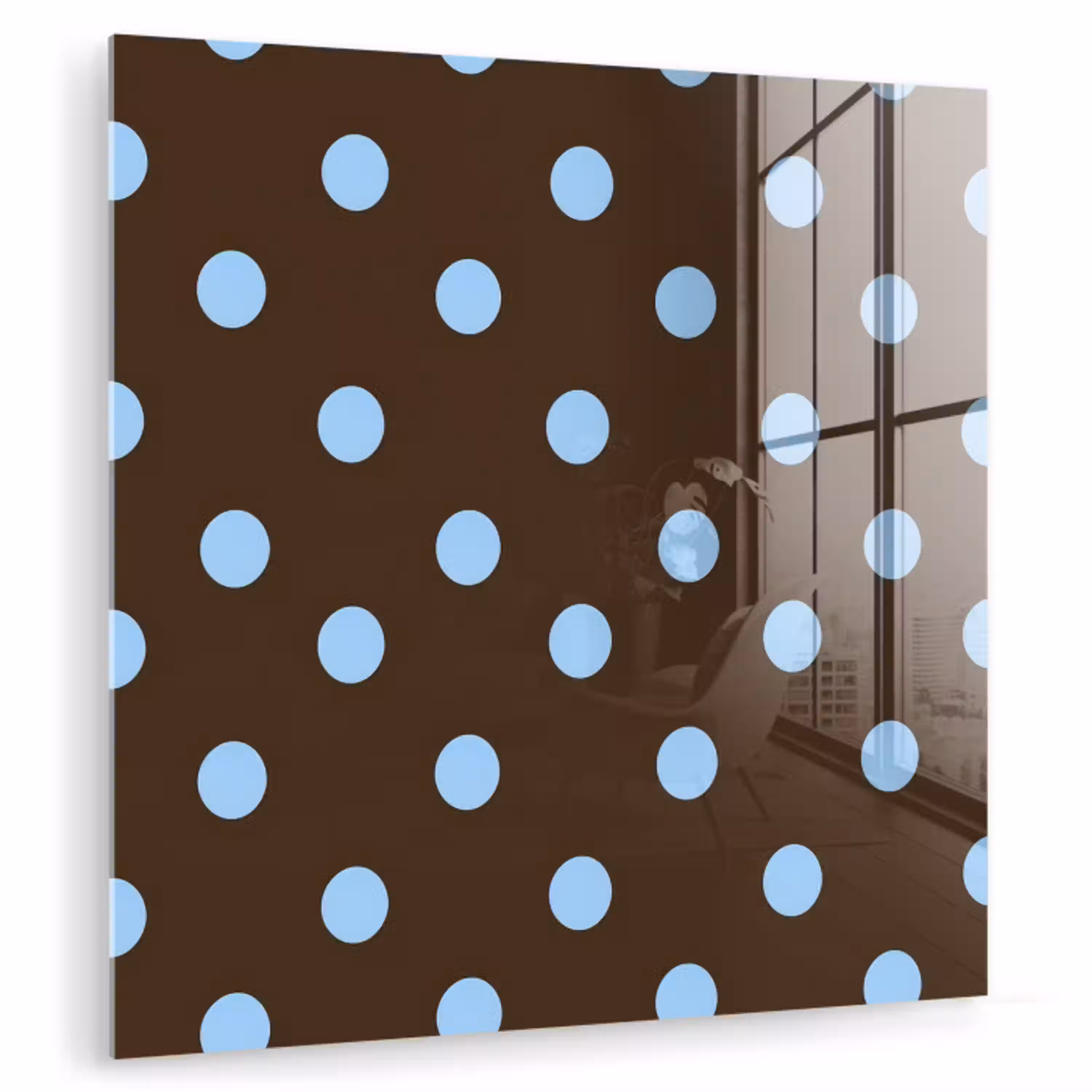 Klassiek - Stippen - Bruin plexiglas 5mm klein 11 -zzzproduct_nieuw