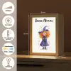 Toverheks - Sterren - Paars Light Box met kabel (Kinderlampje) klein -USP_NL