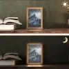 Sneeuw - Berg - Wolken Light Box met kabel (Tafellamp) klein -sfeer3