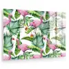 Bladeren - Flamingo - Bloemen - Jungle plexiglas 5mm klein -zzzproduct_nieuw