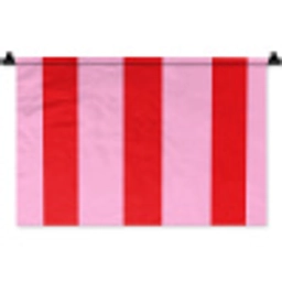 Strepen - Klassiek - Roze Wandkleed katoen klein 269 -zz3d