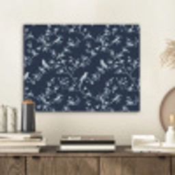 Grafisch - Bloesemtak - Blauw PET vilt klein 837 -sfeer1