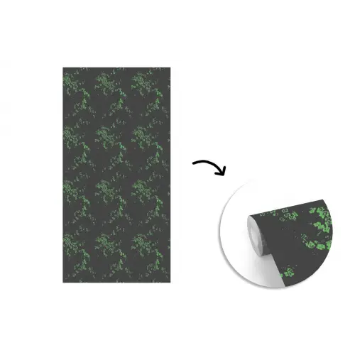 Sierlijk - Bloemen - Groen fotobehang vinyl groot 64 -3d