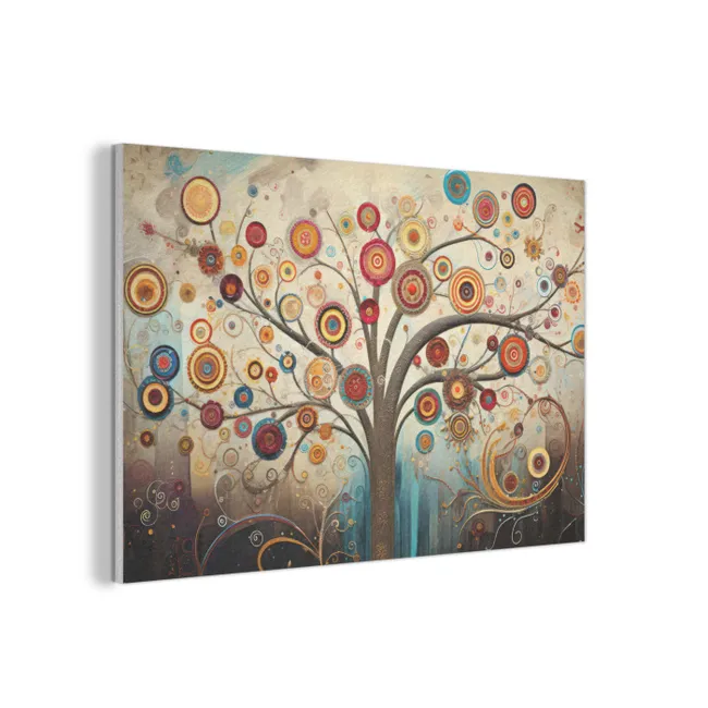 Akoestisch schilderij - Boom - Tree of life - Kleur
