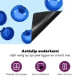 Bessen - Modern - Blauw Inductie beschermer vinyl 3mm klein 276 -zzzzzzz-cc-onderkant