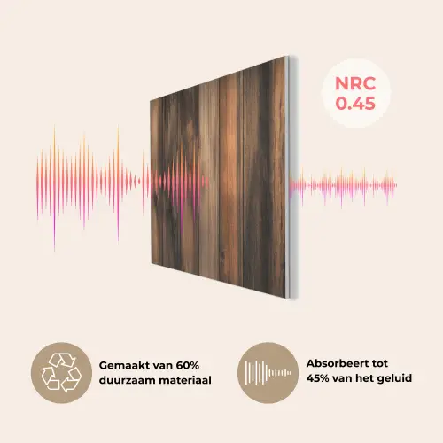 Hout - Rustiek - Donkere Planken PET vilt middel -USP_NL