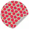 Appels - Rood - Stippen Wandcirkel behangsticker klein 186 -3d