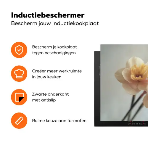 Narcissen - Geel - Bloemblaadjes Inductie beschermer vinyl 3mm klein -zzzzzzz-td-ups