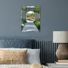 Doorkijk - Pad - Beton - Landschap poster papier klein -sfeer2