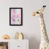 Eenhoorn - Glitters - Regenboog - Pastel fotolijst zwart zonder passe partout klein -usfeer4_kinderkamer
