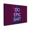 Buste - Neon - LED - Letters Tuinposter op houten frame 2 cm dik klein -3d