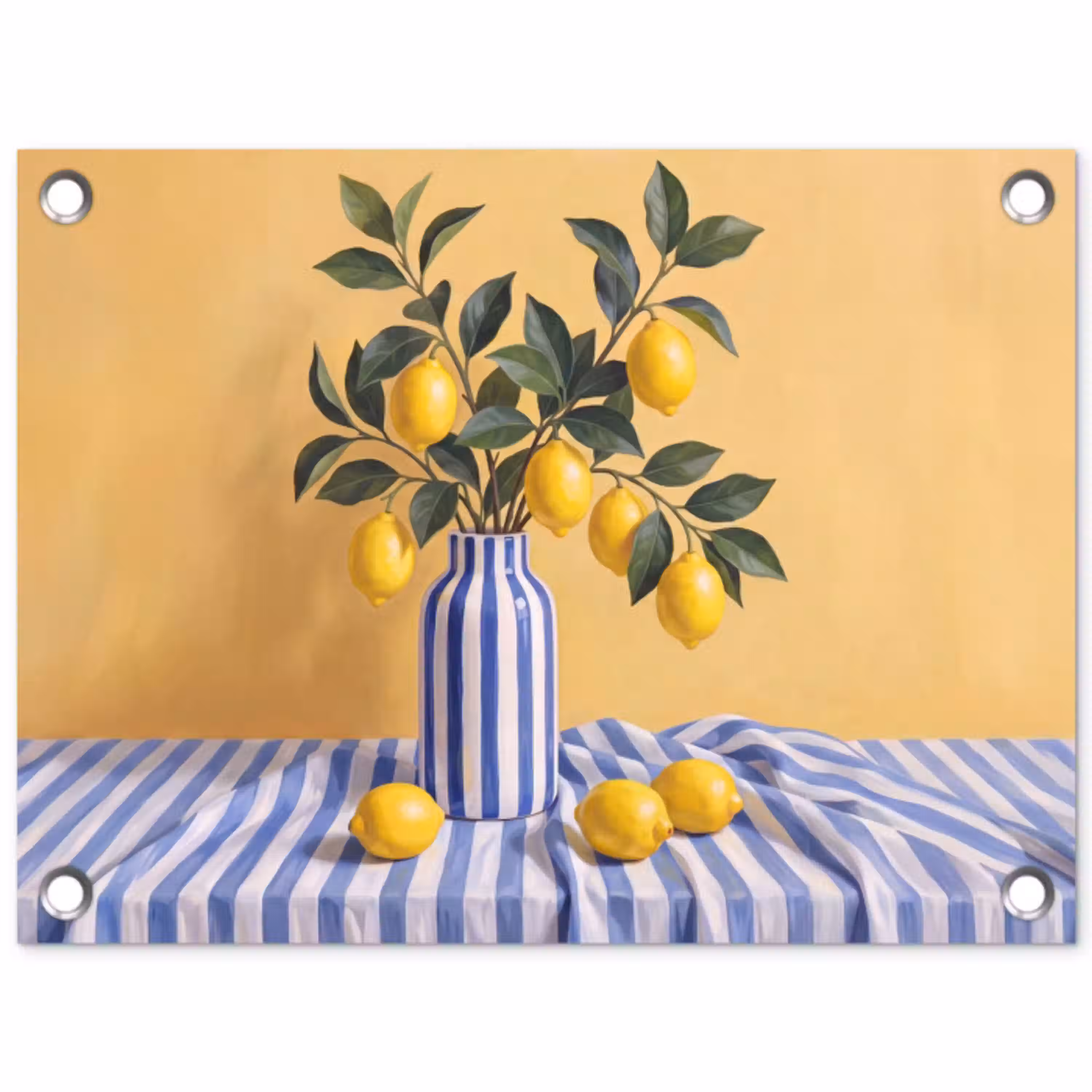 Citroen - Stilleven - Modern tuinposter los doek klein -3d