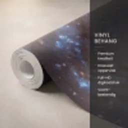 Kosmos - Sterrenstelsel - Donker Behang Vinyl klein -USP_closeupNL
