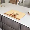 Vazen - Bloemen - Bladeren - Minimalistisch Inductie beschermer vinyl 3mm klein -sfeer8