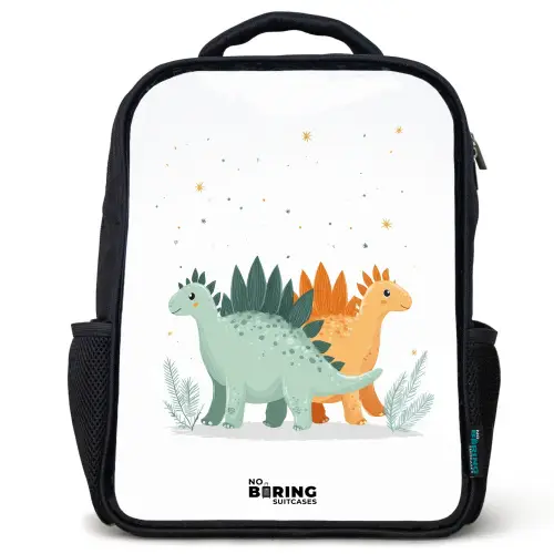 Dinos - Dieren - Sterren Rugzak - Zwart middel -3d