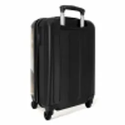 Geometrisch - Motief - Aardetinten NBS - Handbagage koffer - Volwassenen Unisex middel -achterkant