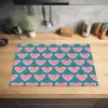 Retro - Hartjes - Patroon Inductie beschermer vinyl 3mm klein 276 -sfeer5