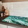 Woeste Zeegolven Inductie beschermer vinyl 3mm klein -sfeer3