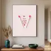 Perfect - Minimalistisch - Valentijn Textielframe zwart klein -sfeer1