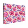 Bloemen - Patroon - Meerkleurig Tuinposter op houten frame 2 cm dik klein 845 -3d