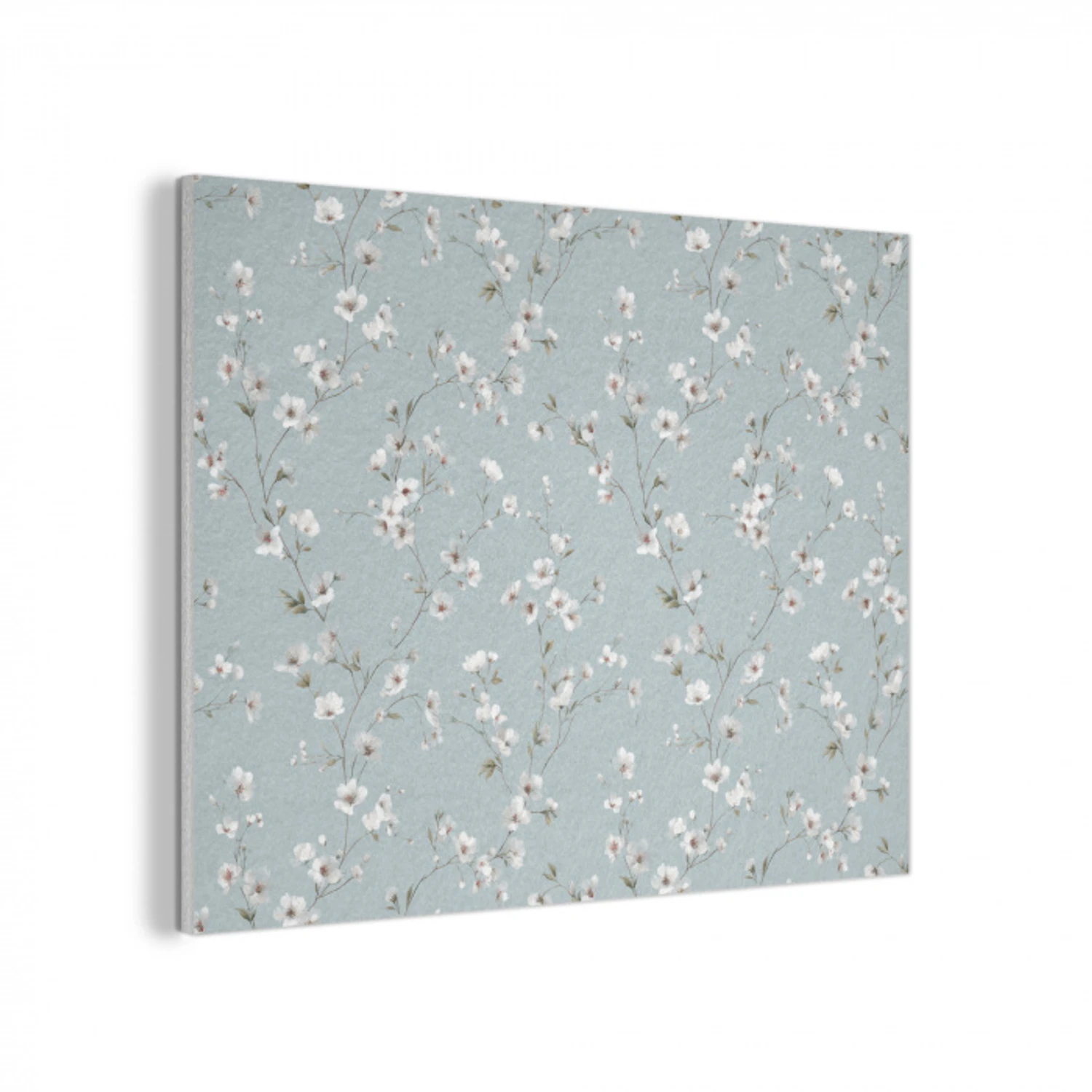 Klassiek - Bloemen - Blauw PET vilt klein 837 -3d