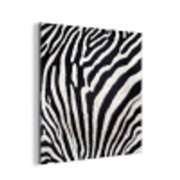 Zebra - Vacht - Klassiek - Zwart - Wit aluminium wit klein -3d