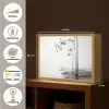 Bamboestammen - Water - Minimalistisch - Wit Light Box met batterij (Wandlamp) middel -USP_websiteoverzichtNL