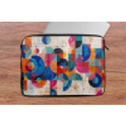 Kunst - Geometrisch - Abstract - Kleurrijk laptophoes neopreen klein -tafel