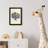 Blauw koraal - Vertakkingen - Beige fotolijst zwart zonder passe partout klein -usfeer4_kinderkamer