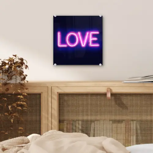 Neon - Love - Valentijn plexiglas 5mm klein -sfeer4
