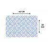 Delfts Blauw Bloemenmozaïek Placemat vinyl groot -specs