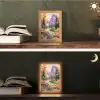 Rivier - Vallei vol bloemen - Levendig Light Box met kabel (Tafellamp) klein -sfeer3