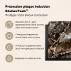 Aardse Marmeren Luxe Inductie beschermer vinyl 3mm middel -zzzzzzusp-haakje_FR