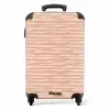 Horizontale strepen op beige achtergrond NBS - Handbagage koffer - Kinderen Unisex middel -productfoto_recht