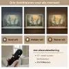 Bloemen - Bladeren - Zon - Groen Light Box met batterij (Wandlamp) middel -USP_lichtkleurNL